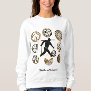 Sweatshirt "Golden Football Frenzy"