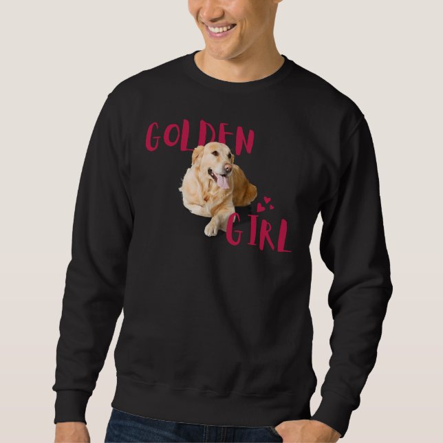 Sweatshirt Golden Girl Golden Retriever (Devant)