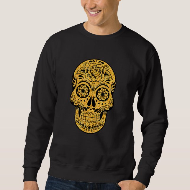 Sweatshirt Golden King Skull (Devant)