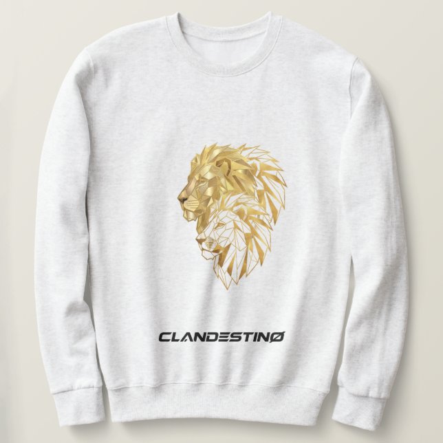 Sweatshirt Golden Lion – Majestic Design (Design devant)