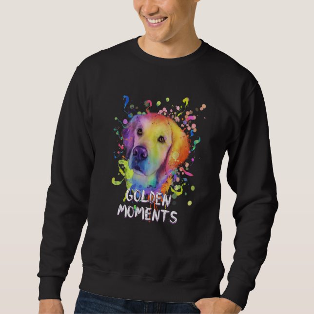 Sweatshirt Golden Moments Rescue Dog Golden Retriever Adopt   (Devant)