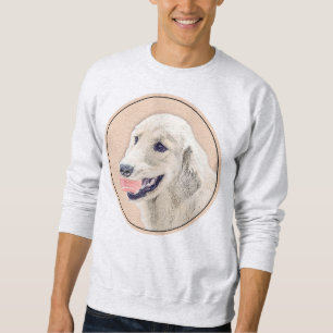 Sweatshirt Golden Retriever avec Tennis Ball Peinture Chien A