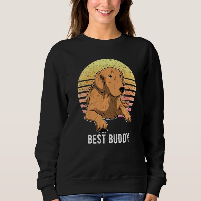 Sweatshirt Golden Retriever Chien Coucher de soleil 14 (Devant)
