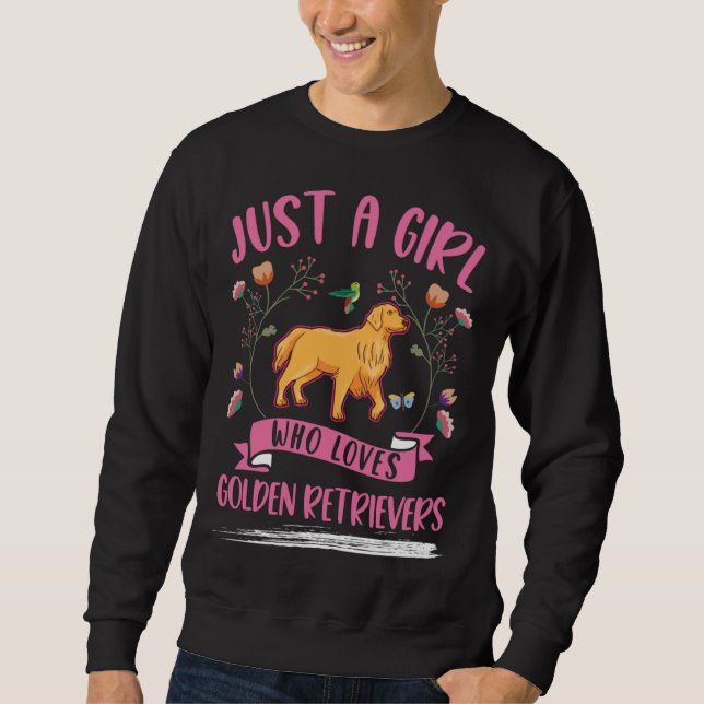 Sweatshirt Golden Retriever Girl  1 (Devant)
