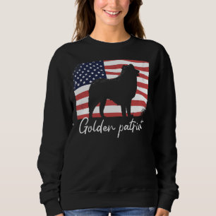 Sweatshirt Golden Retriever Golden Retriever Sur Patriot Amer