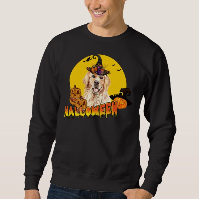 Sweatshirt Golden Retriever Halloween 450 (Devant)