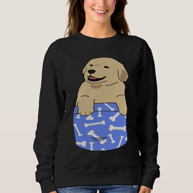 Sweatshirt Golden Retriever in my Pocket (Devant)