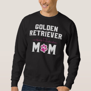 Sweatshirt Golden Retriever Maman Coeur Beat Paw