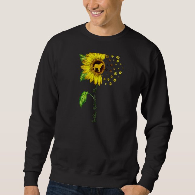 Sweatshirt Golden Retriever Maman Sunflower Golden Retriever (Devant)