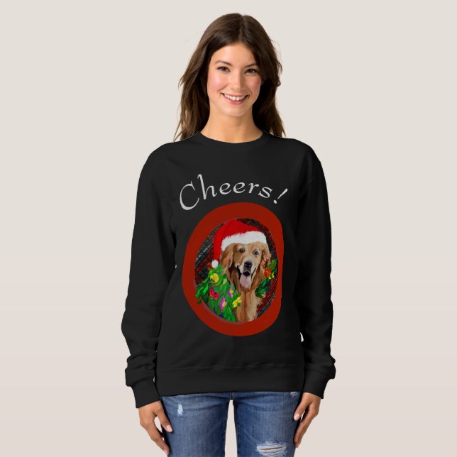 Sweatshirt Golden Retriever Mom mignon chien race (Devant entier)