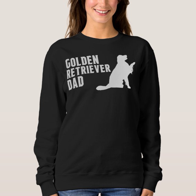 Sweatshirt Golden Retriever Papa Silhouette (Devant)