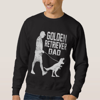 Sweatshirt Golden Retriever Papa Trex Dinosaur Chien Propriét