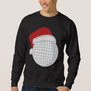 Sweatshirt Golf Ball Santa Claus Casquette - Noël Holiday Gol