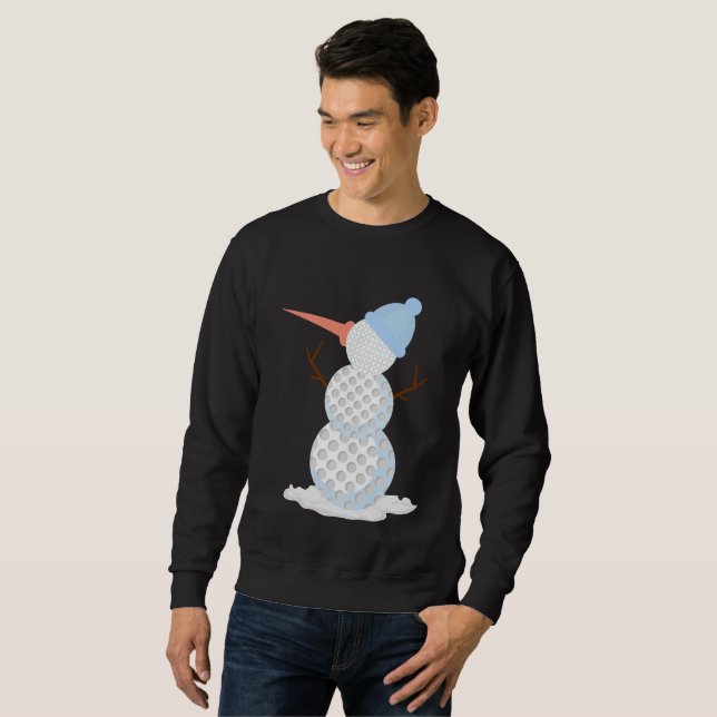 Sweatshirt Golf balle Snowman (Devant entier)