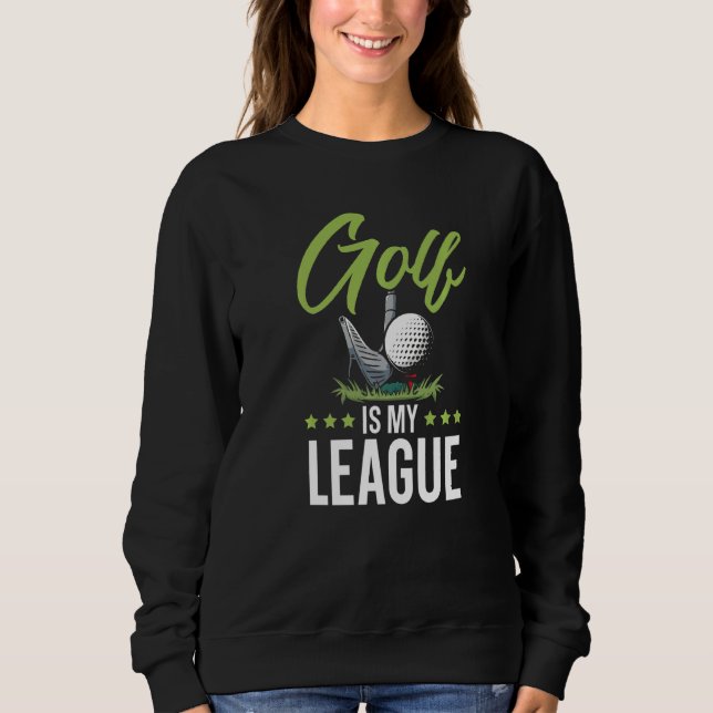 Sweatshirt Golf C'Est Ma Ligue Golfeur Golf Sport Golf Panier (Devant)