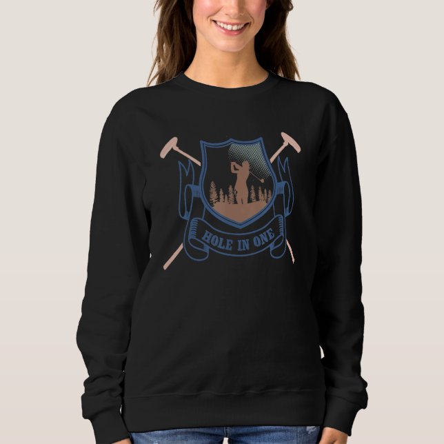 Sweatshirt Golf Club Trou En Un Golf Golf Golf Teoff Men D (Devant)