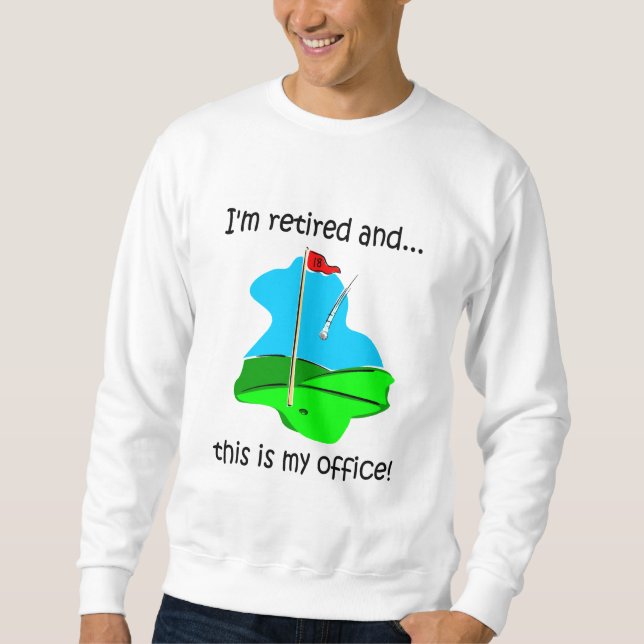 Sweatshirt Golf et retraite (Devant)