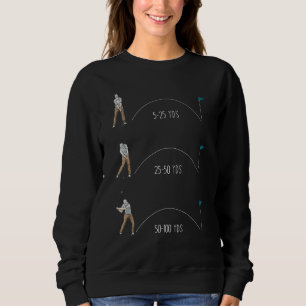 Sweatshirt Golf Golf Ball Golf Club Golf Trou de golf dans un