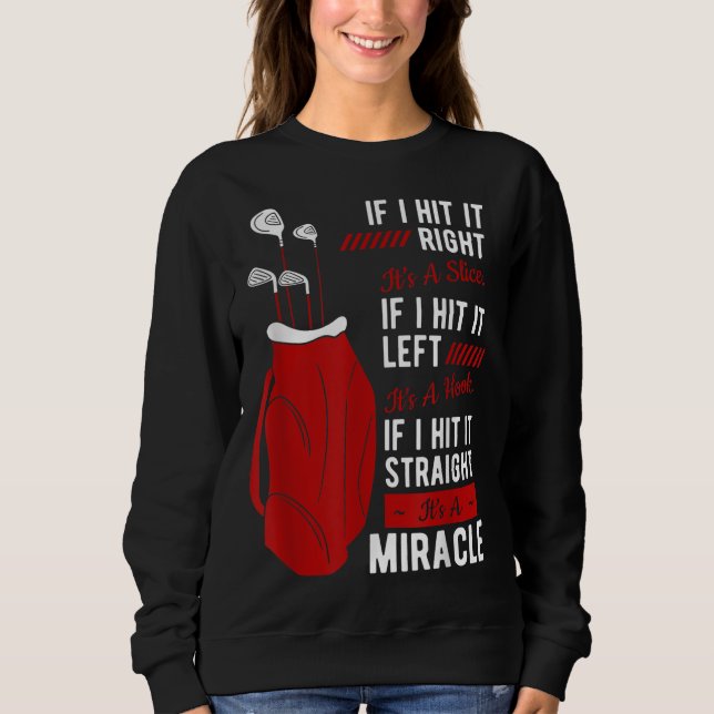 Sweatshirt Golf Putter Par Golfer Birdie Golf Bogey Eagle (Devant)