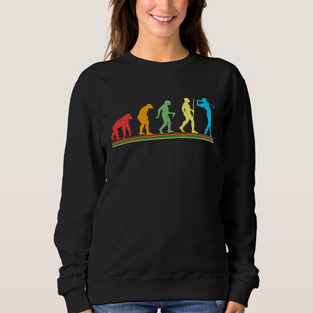 Sweatshirt Golf saying for Evolution Golfer (Devant)