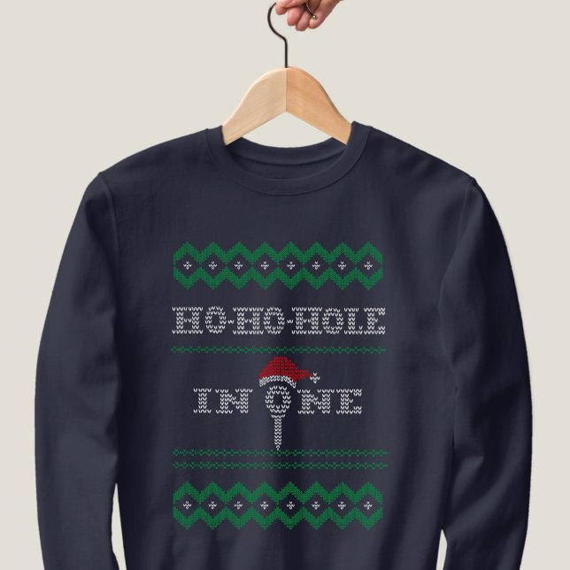 Sweatshirt Golf Vilain trou de Noël Ho Ho en un seul Sweatshi (Créateur téléchargé)