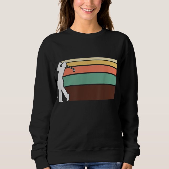 Sweatshirt Golf vintage Retro (Devant)