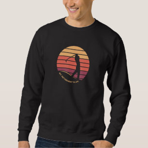 Sweatshirt Golfer Funny Mon plan de retraite est sur le terra