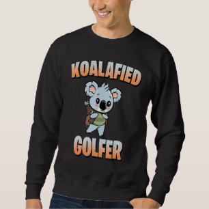 Sweatshirt Golfeur Koalifié Enfants de golf Memes Koala Pun  