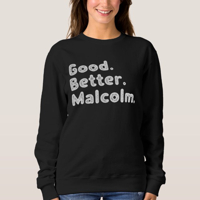 Sweatshirt Good better Malcolm (Devant)