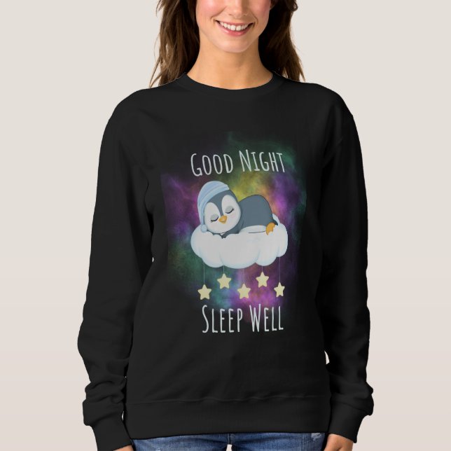 Sweatshirt Good night sleep well Penguin For Kids (Devant)