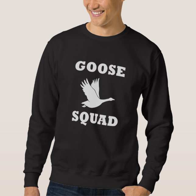 Sweatshirt Goose Squad Cute Geese Wildlife Birds Premium (Devant)