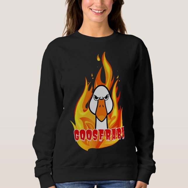 Sweatshirt Goosfraba angry goose (Devant)
