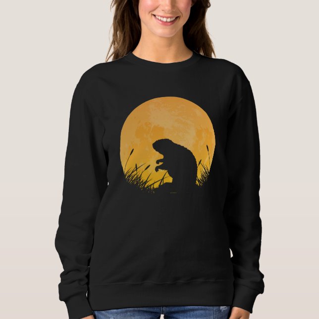 Sweatshirt Gopher Easy Halloween tenue Rodent Animal Moon Co (Devant)