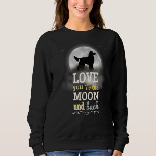 Sweatshirt Gordon Setter Chien Aime À La Lune