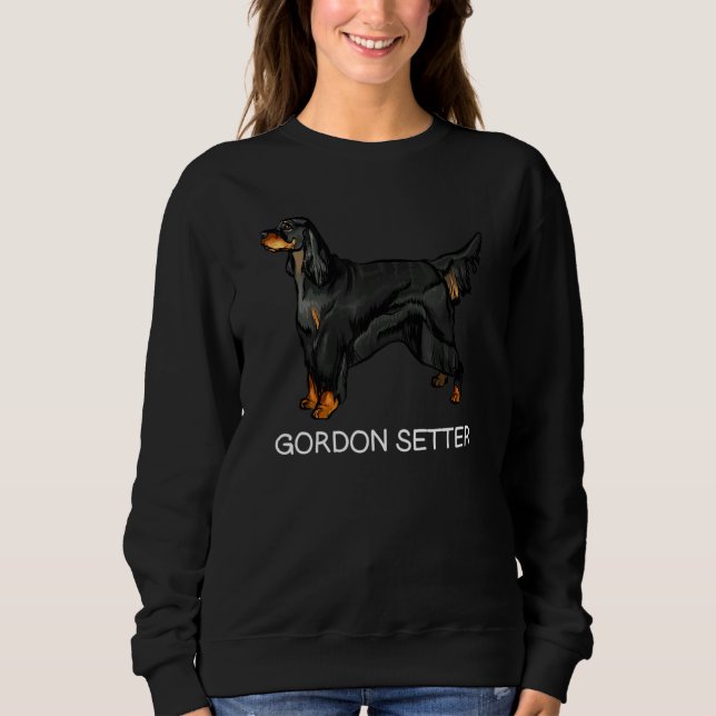 Sweatshirt Gordon Setter Chien fou (Devant)