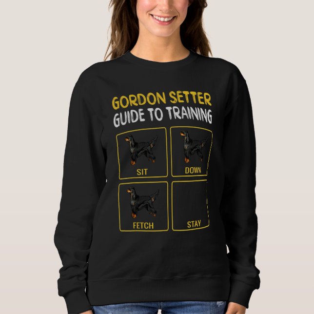 Sweatshirt Gordon Setter Guide Pour L'Entraînement De L'Obéis (Devant)