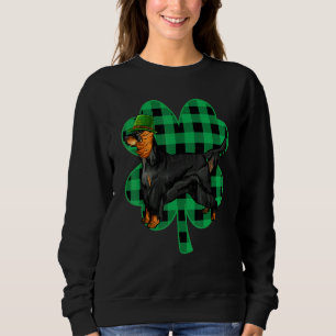Sweatshirt Gordon Setter Leprechaun Jour de la Saint Patrick 
