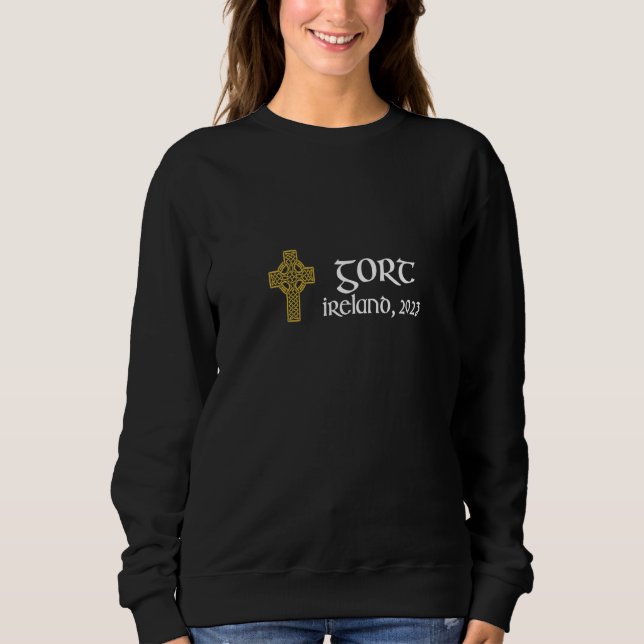 Sweatshirt Gort Comté Galway Croix Celtique Irlande 2023 Gael (Devant)