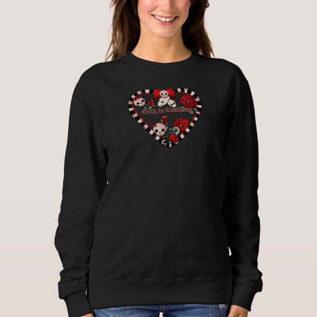 Sweatshirt Goth en formation pour l'esthétique gothique adole (Devant)