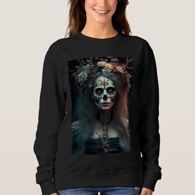 Sweatshirt Gothic Fairycore Aesthetic Dark Art Horror Grunge (Devant)