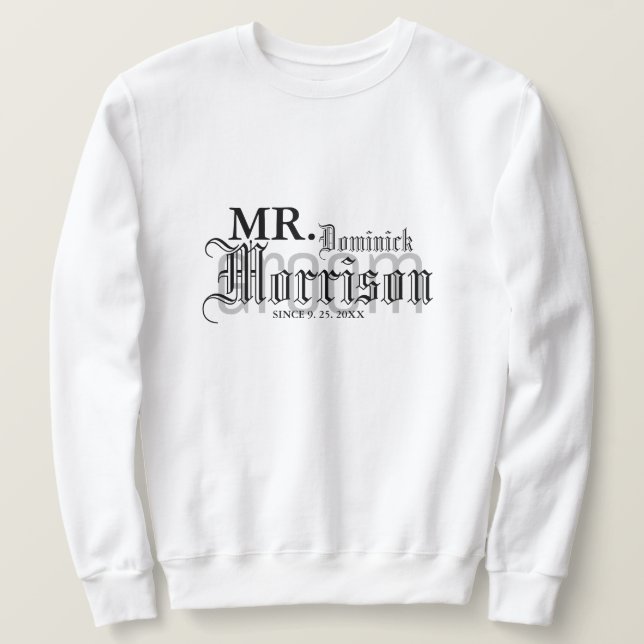 Sweatshirt Gothic M. Newlyted Mariage de chambre (Design devant)