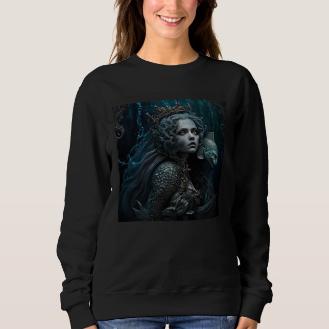 Sweatshirt Gothic Mermaid Goth Beauty Artwork  1 (Devant)