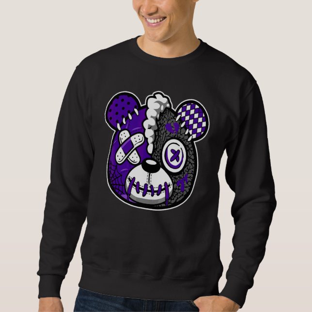 Sweatshirt Goutte d'ours  Amour Iris foncé 3s Unisexe Corresp (Devant)