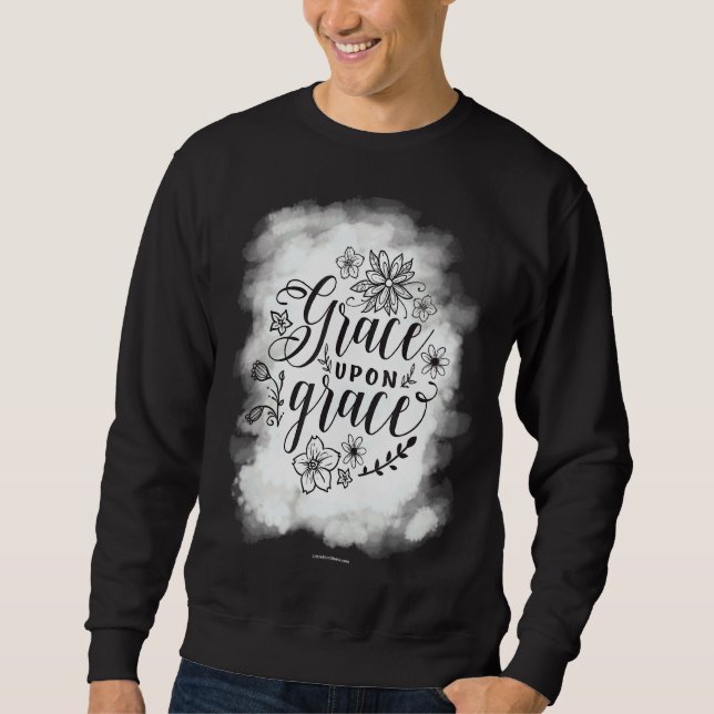 Sweatshirt Grace Bible chrétienne Verse Eglise religieuse Got (Devant)