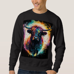 Sweatshirt Grace Ghoost : Vache Holographique Spectrale,