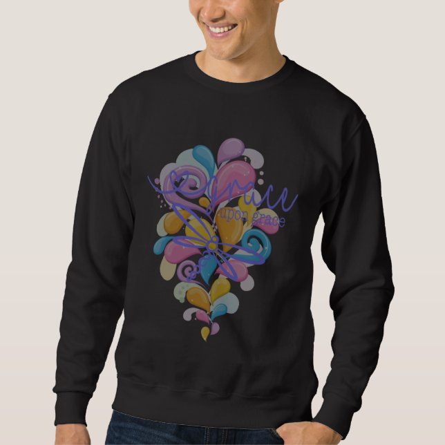 Sweatshirt Grace Upon Grace Dragonfly Pastel (Devant)