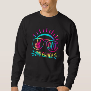 Sweatshirt Graduation Paix Déconnexion 2e année Tie Dye