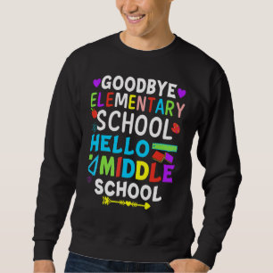 Sweatshirt Graduation Pour 5ème Adieu Bonjour Moyen-Sch