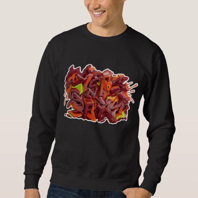 Sweatshirt Graffiti adictos al spray (Devant)