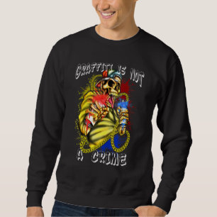 Sweatshirt Graffiti Artiste Avec Canettes En Spray Tagger Str